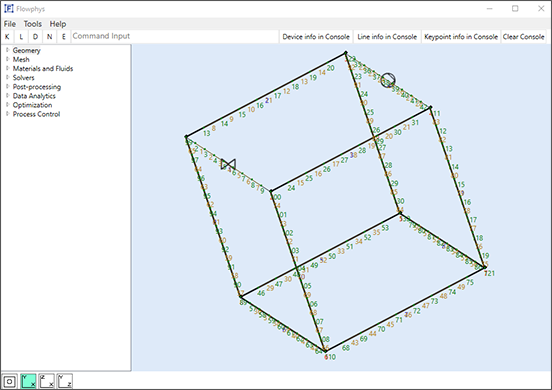 Flowphys simulation suite desktop interface