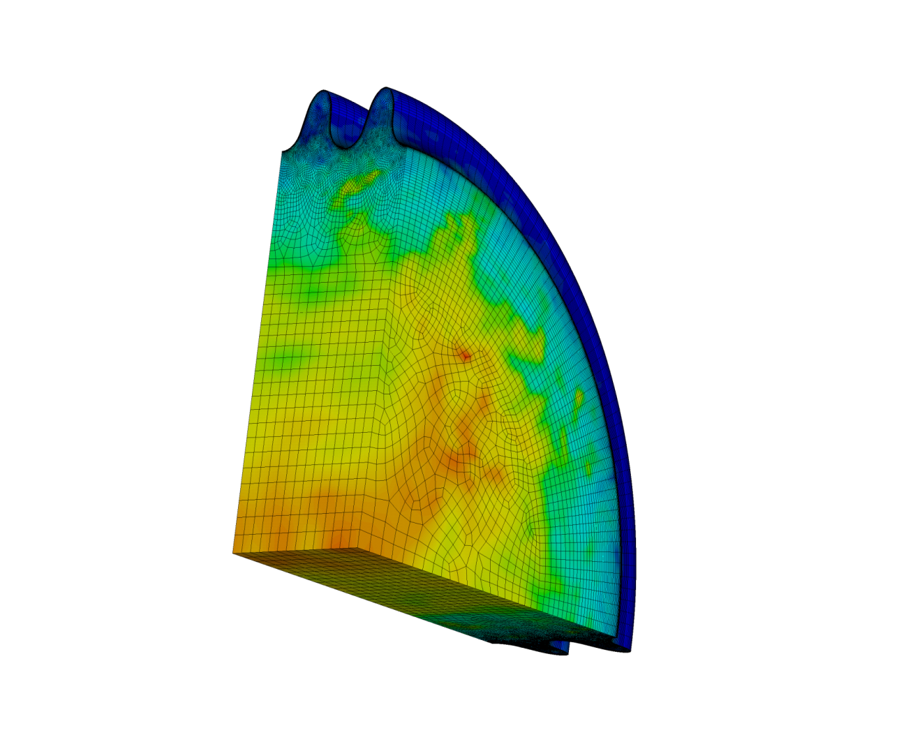 Large Eddy Simulation of flow in a corrugated pipe