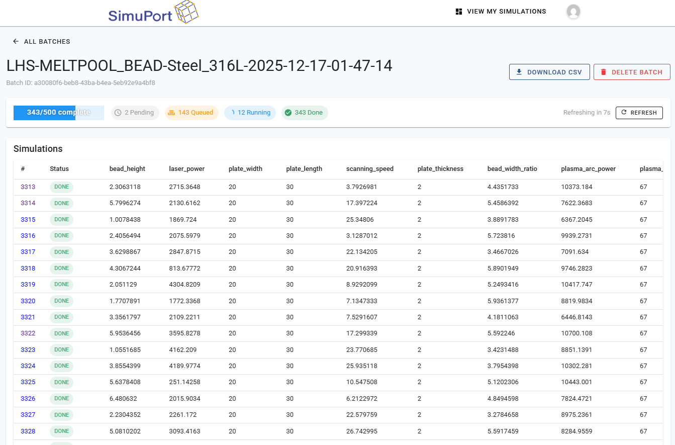 DoE App Builder for materials and ML response mapping