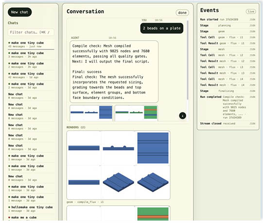 Simuport agentic framework powered by FPS-SciFM