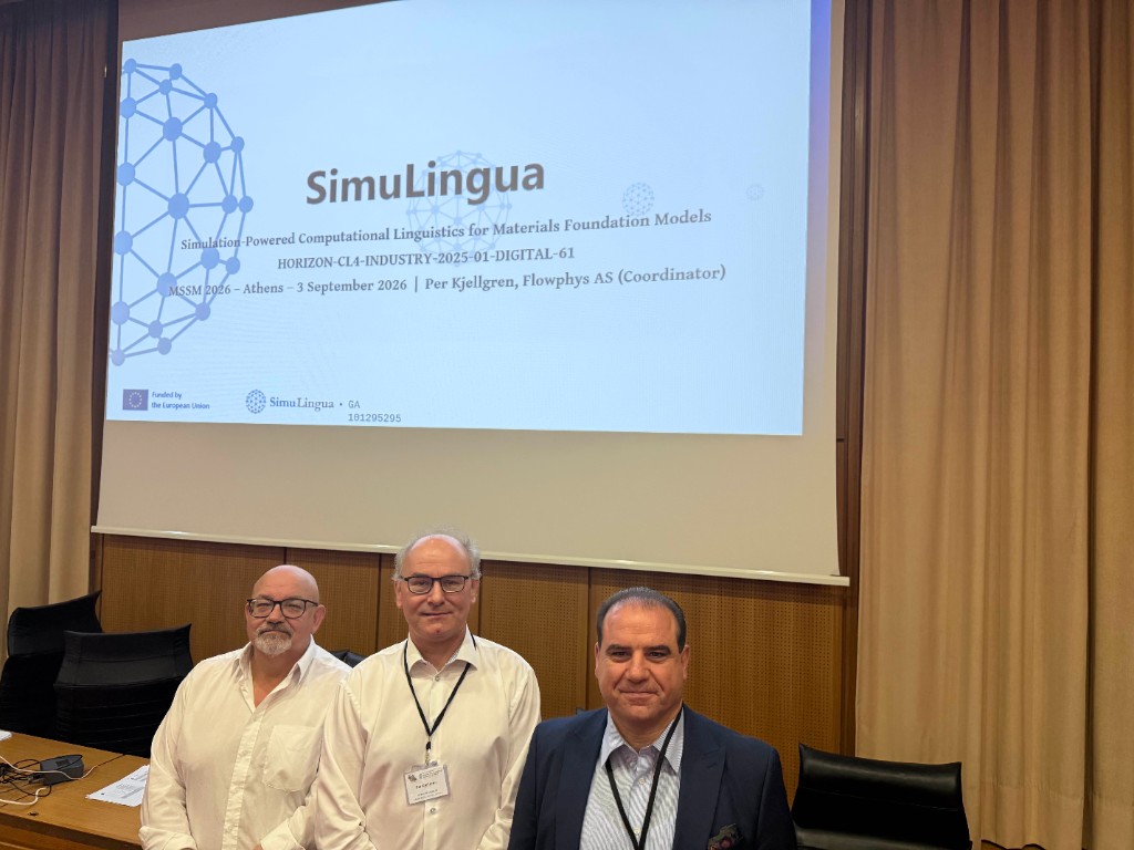 Per Kjellgren presenting SimuLingua at MSSM 2026 in Athens